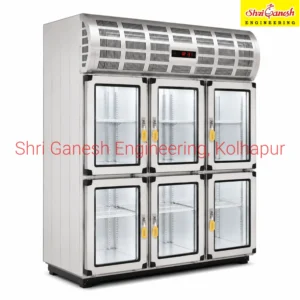 Commercial bottle chiller 3/4 angle view
