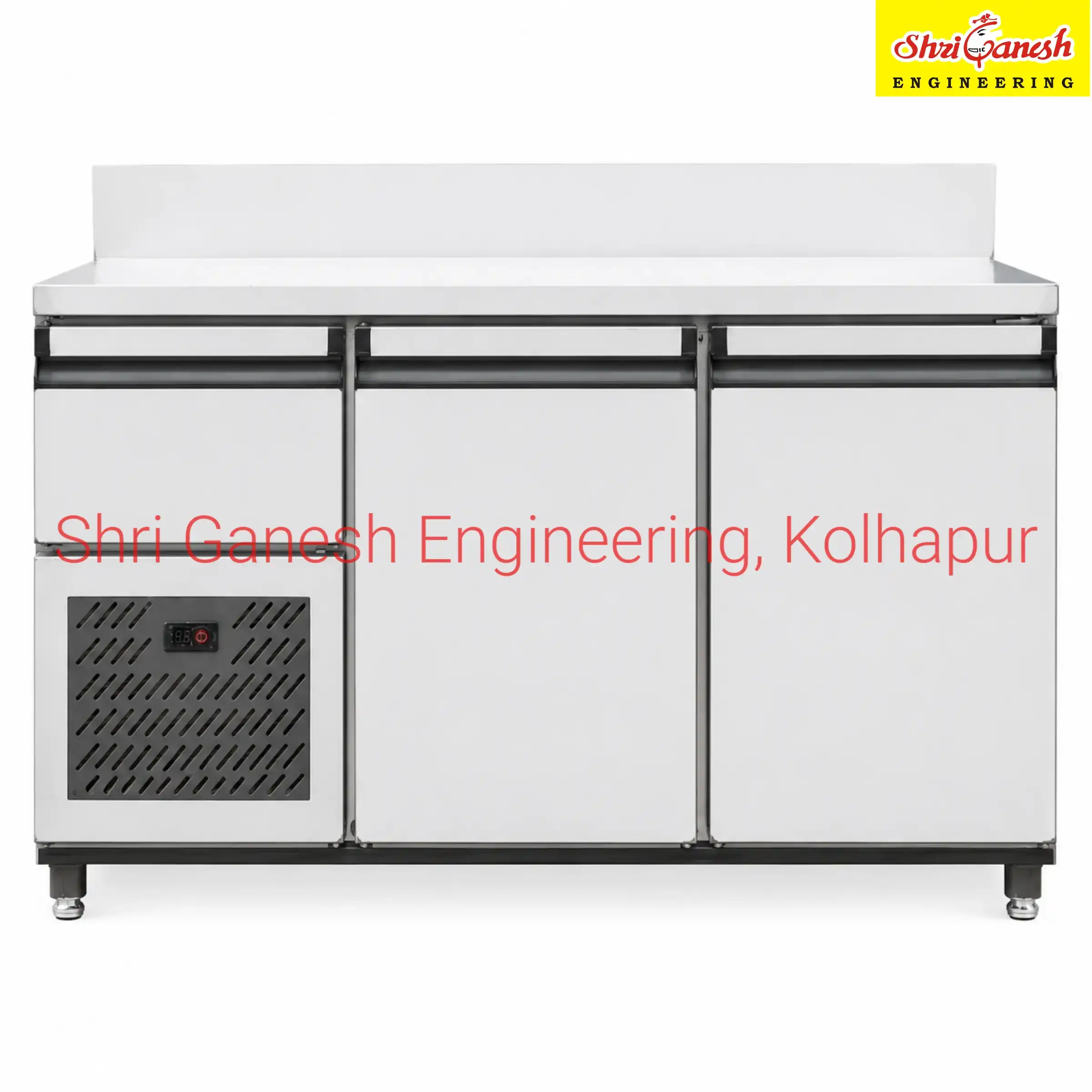 Commercial undercounter refrigerator front view – Shri Ganesh Engineering
