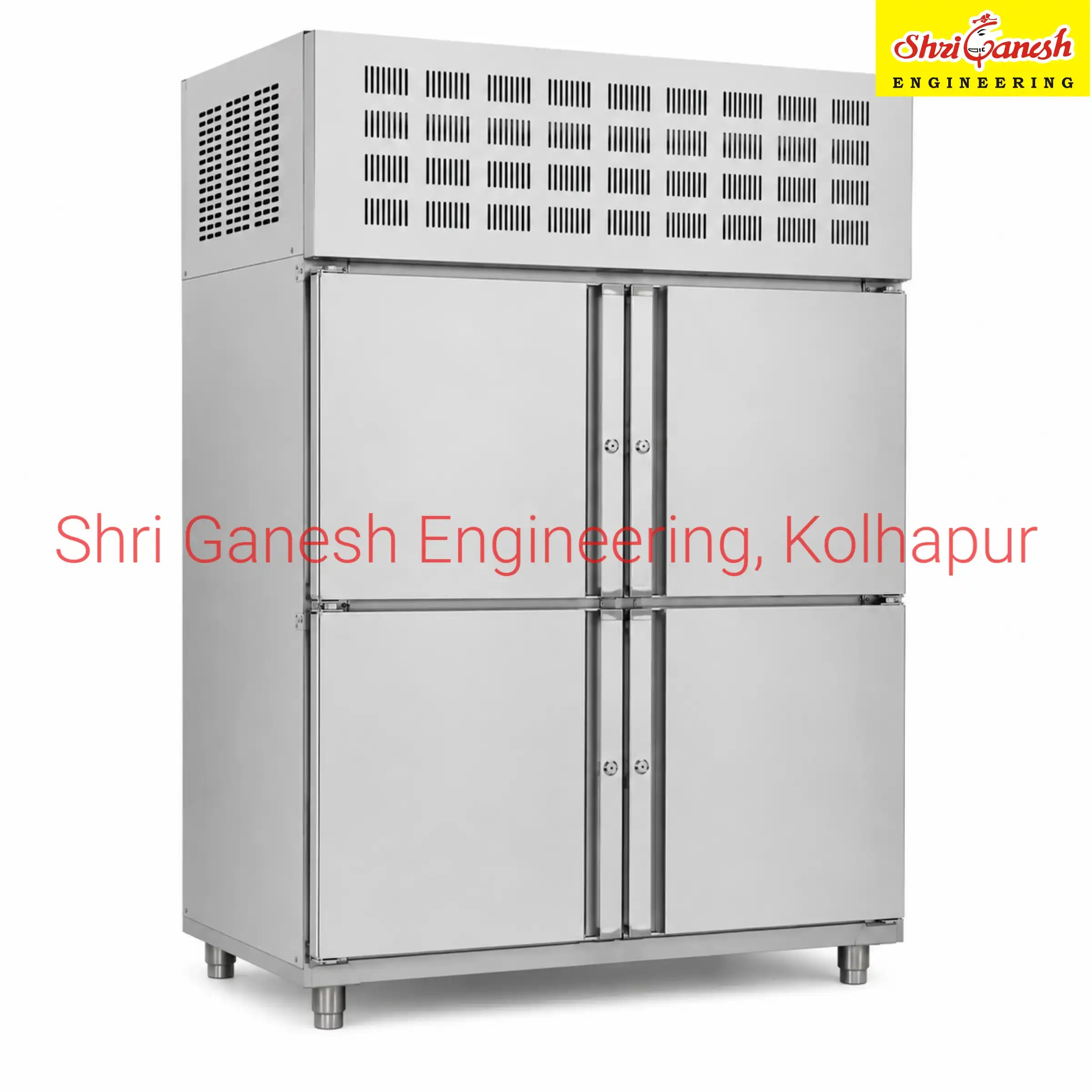 Commercial vertical freezer front view