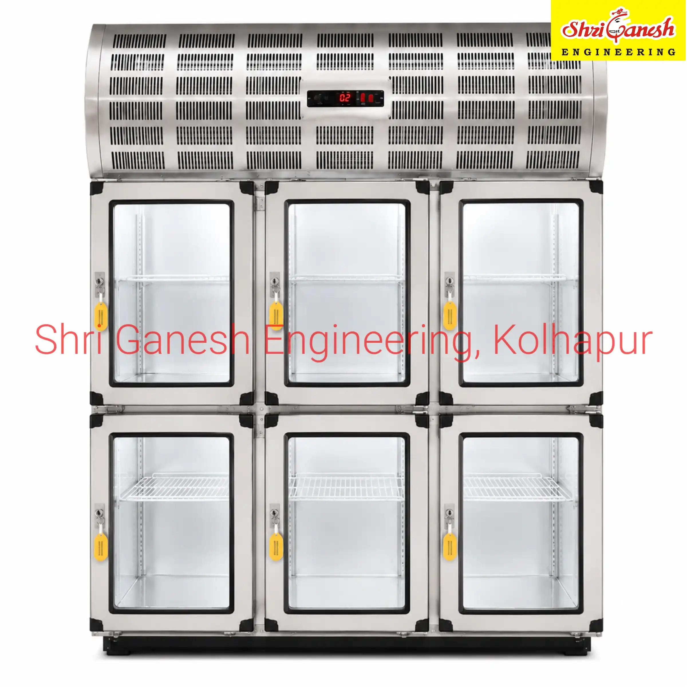 Commercial bottle chiller front view – Shri Ganesh Engineering
